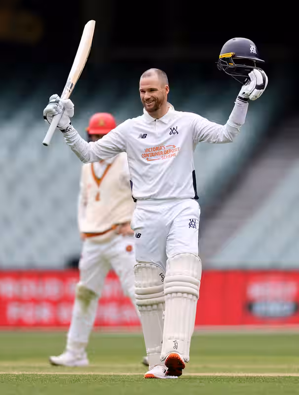 Handscomb ton and Warren's three put pressure on South Australia
