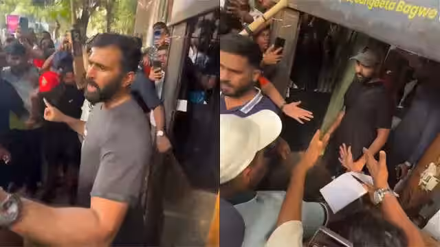 Rohit Sharma Mobbed in Mumbai: Abhishek Nayar’s Heroic Bodyguard Act Goes Viral