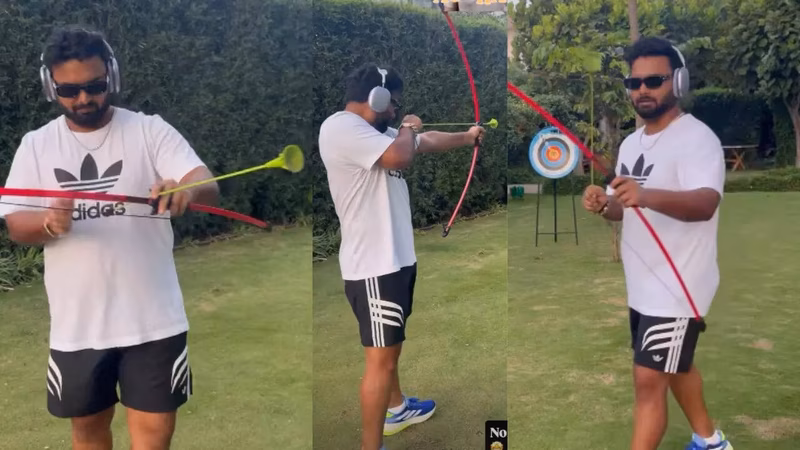 Rishabh Pant Stuns Fans: Hits Bullseye on First Archery Try—Is This the Secret to His Comeback?