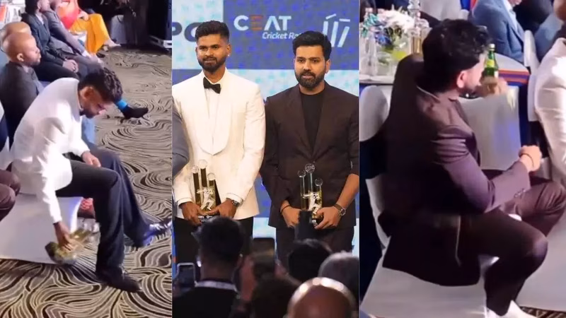 Rohit Sharma’s Humble Trophy Gesture at CEAT Awards Stuns Fans – The Real Captain Cool?