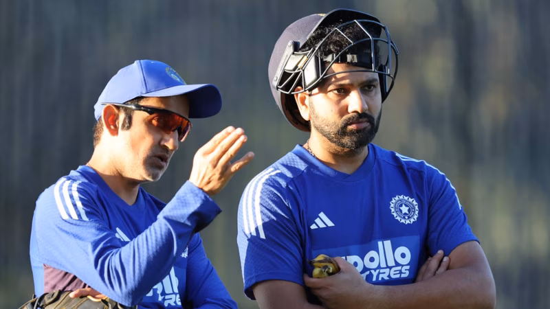 Rohit’s first interaction with Gambhir after stepping down as ODI captain - WATCH