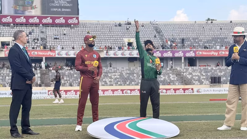 Bangladesh vs West Indies 1st ODI: Early Wickets Rock Tigers as WI Strike First in Dhaka!