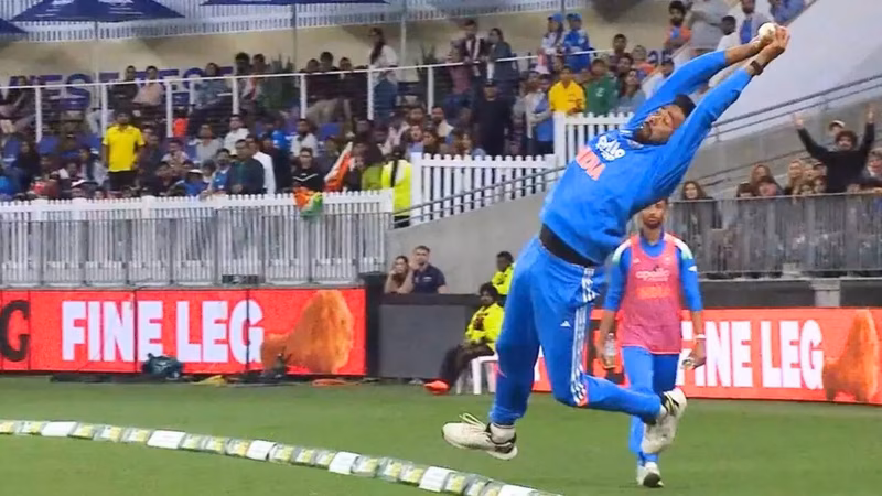 Siraj’s Boundary Heroics Steal Show in Rain-Hit IND vs AUS ODI