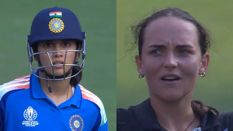 Mandhana shocked, makes U-turn after surviving LBW scare! NZ players in disbelief