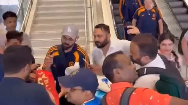 Watch: Virat Kohli mobbed by fans at Sydney airport despite two ducks in ODI series