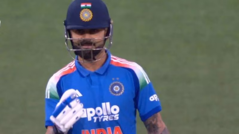 Kohli with a cheeky smile; first run of ODI series vs AUS comes - Watch