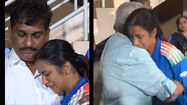 Watch: Tears, smiles and family hugs - Jemimah's emotional moment after win over Australia