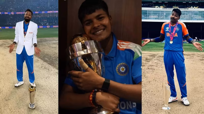 Kranti Gaud recreates Hardik Pandya's iconic moment; post goes viral