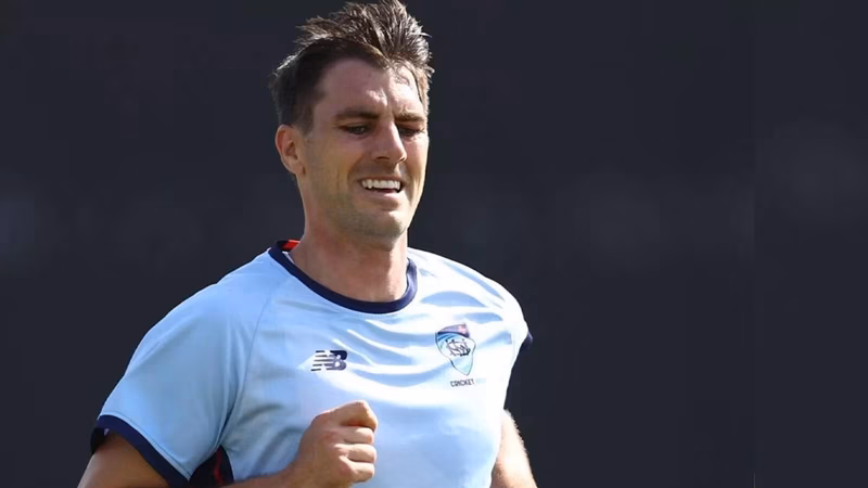 Cummins bowling full tilt in the nets; shows encouraging signs for Ashes return