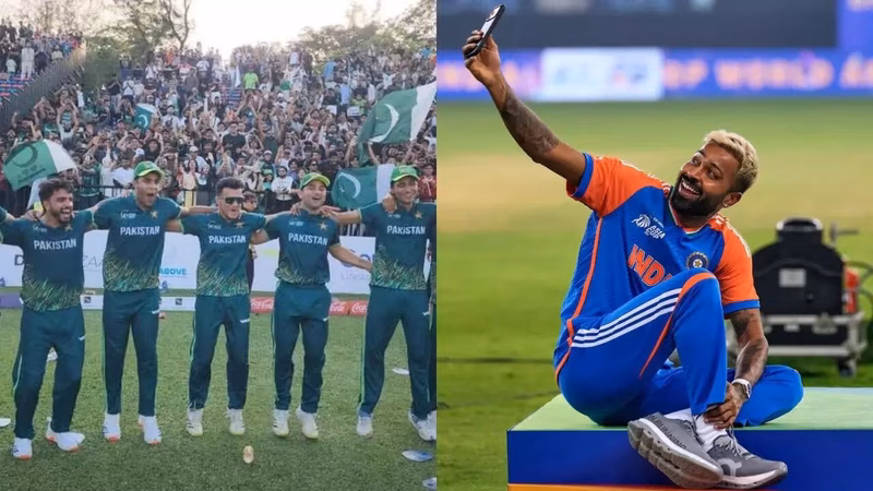 Viral pic! Pakistan's Shahzad copies Hardik Pandya's iconic celebration