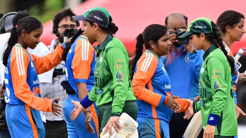 India and Pakistan blind teams shake hands after world cup clash - watch