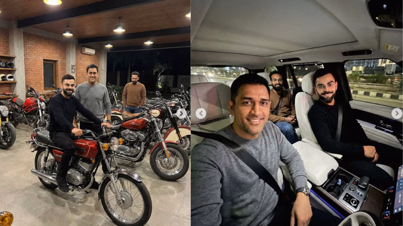 Virat Kohli stuns fans as he poses on MS Dhoni’s iconic RX100; New photos go viral