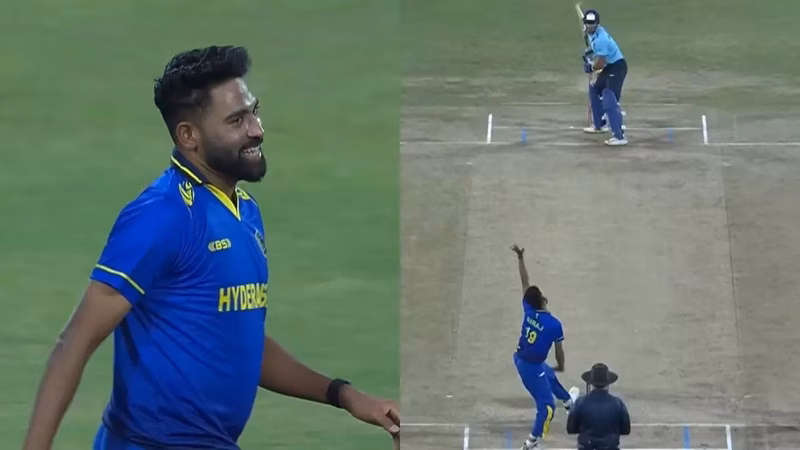 Out of India’s T20 plans, Siraj reminds selectors with 3-wicket burst