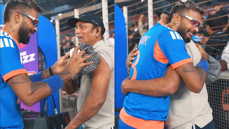 Hardik Pandya's monster hit injures cameraman; ice pack, hug follow - WATCH