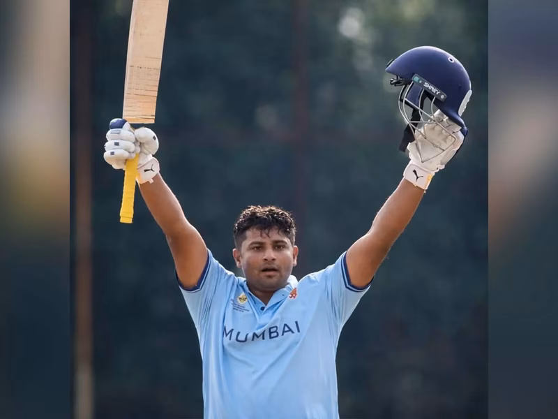 Sarfaraz scripts history, smokes 30 off Abhishek to record fastest-ever fifty