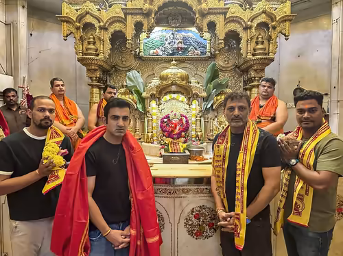 Gambhir visits Siddhivinayak, seeks blessings ahead of T20 World Cup