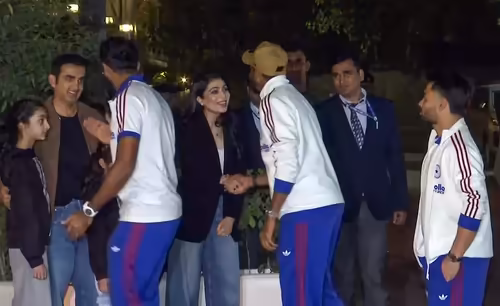 Watch: India visit Gambhir’s residence for dinner amid T20 WC campaign